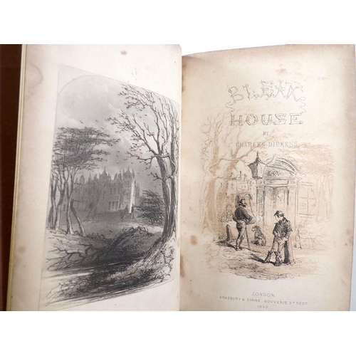 723 - Bleak House by Charles Dickens with illustrations by H.K Browne, first edition 1853 published Bradbu... 