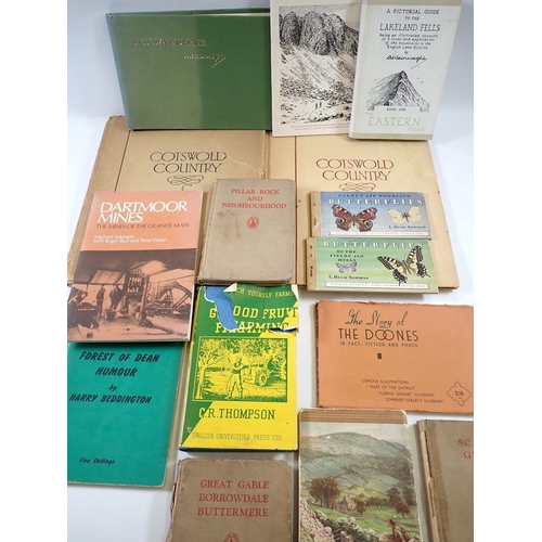 725 - Various books on walking including Wainwright, several books on Forest of Dean and Cotswolds etc.