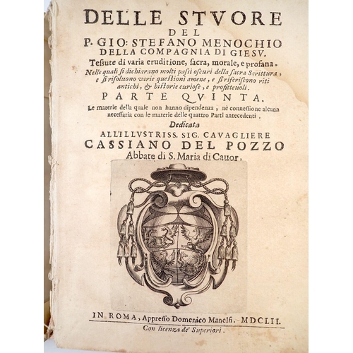 727 - Delle Store del P.Gio: Stefano Menochio 1652 and Nuovo Testamento del Signor Nostro Gesù Cristo 1781