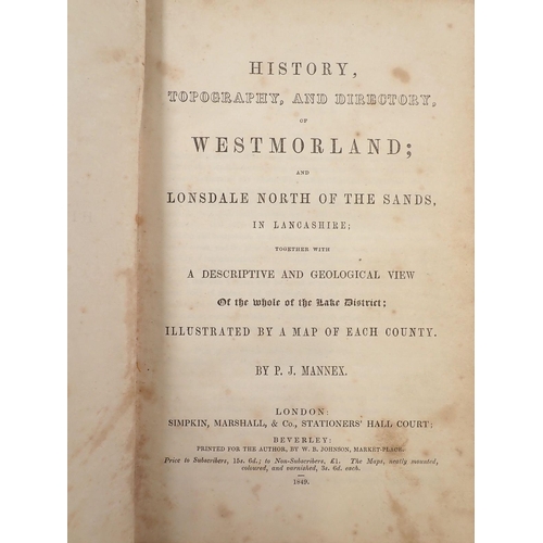 732 - History, Topography and Directory of Westmorland and Lonsdale North of the Sands in Lancashire by P ... 