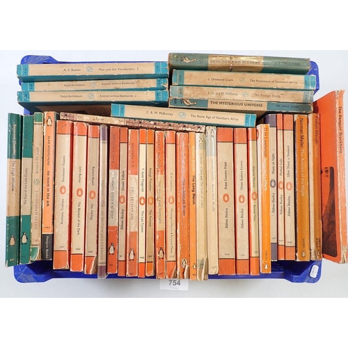 754 - A box of vintage Penguin books