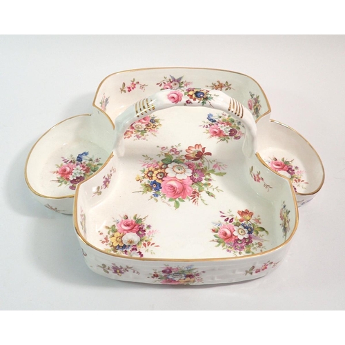 77 - A Hammersley floral strawberries and cream basket