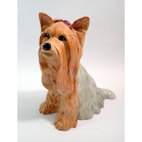 97 - A Royal Doulton Yorkshire Terrier fireside dog, 26cm