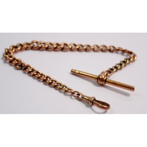 532 - A 9 carat gold short fob chain and various 9 carat gold chains, a/f, 14g