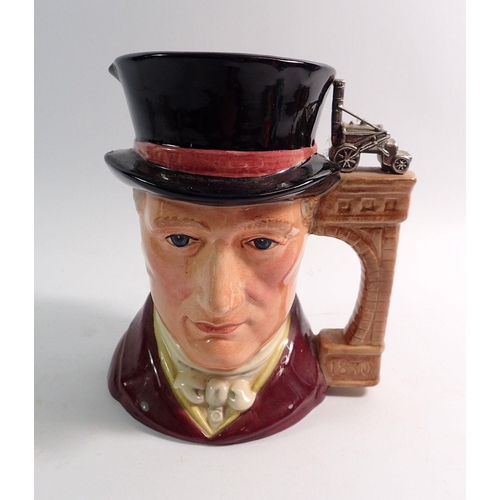 65 - A Royal Doulton George Stephenson character jug D7093 limited edition No 515, 17cm tall