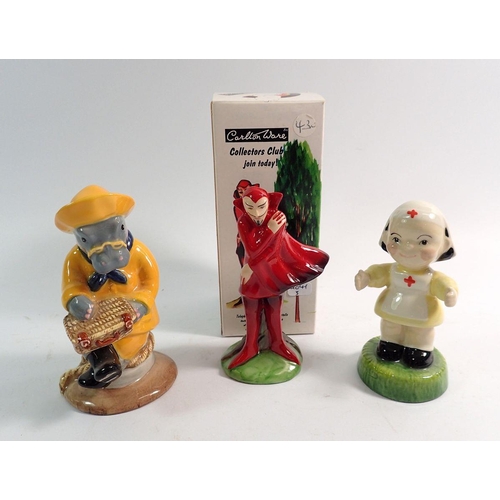 66 - A Carlton Ware collectors club Mephisto - boxed, 11cm tall plus a Carlton Kids Nurse limited edition... 