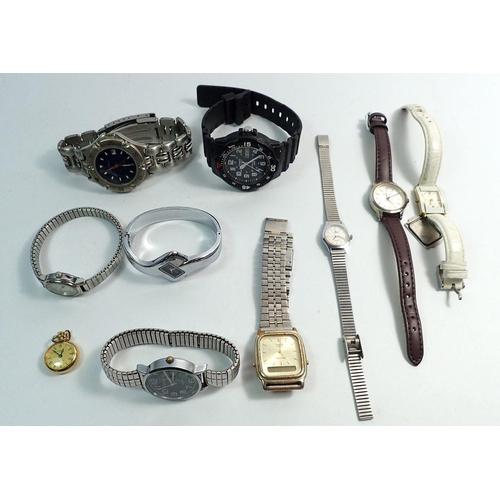 718 - Ten various quartz watches including Casio, Ben Sherman and Rado etc.