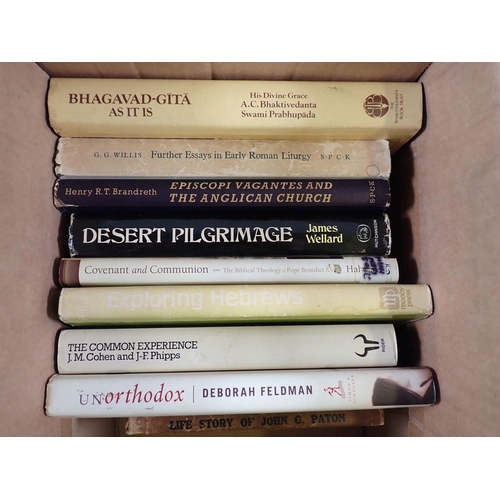 757 - A box of religious books and related subjects