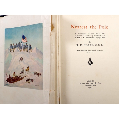 778 - Two volumes of Scott's Last Expedition and Nearest the Pole by Peary