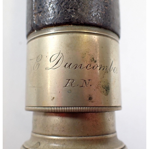 812 - An old G Lee & Sons Portsea telescope engraved Duncombe R N