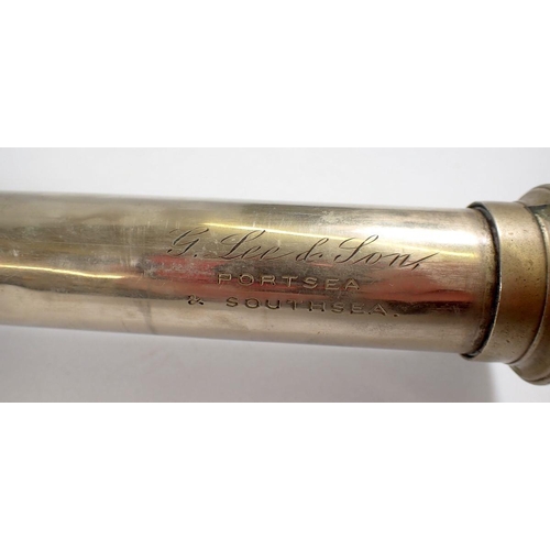 812 - An old G Lee & Sons Portsea telescope engraved Duncombe R N