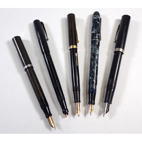 860 - Various old fountain pens including Watermans, Swan and Lewis etc.