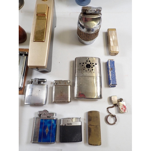 882 - A collection of various lighters including Wedgwood, Ronson etc.