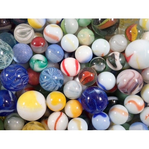 910 - A box of old marbles