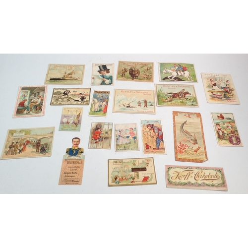 1049 - A group of Victorian and later trade and greeting cards and other small items of ephemera including ... 