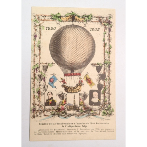 1052 - An accumulation of international colour/black & white postcards including ballooning, festival, exhi... 