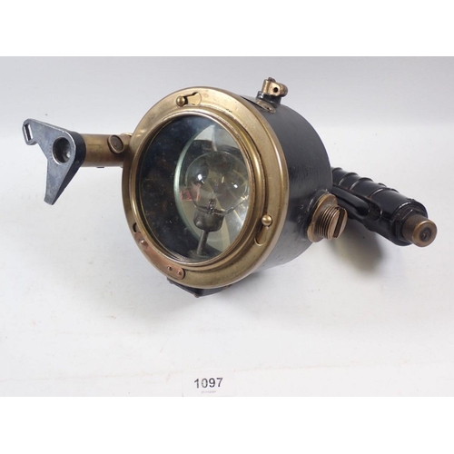 1200 - A WWII Naval signalling lamp, Admiralty Pattern 5110E dated 1944