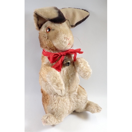 1228 - A large Steiff begging rabbit with swivel head and glass eyes, 42cm without ears