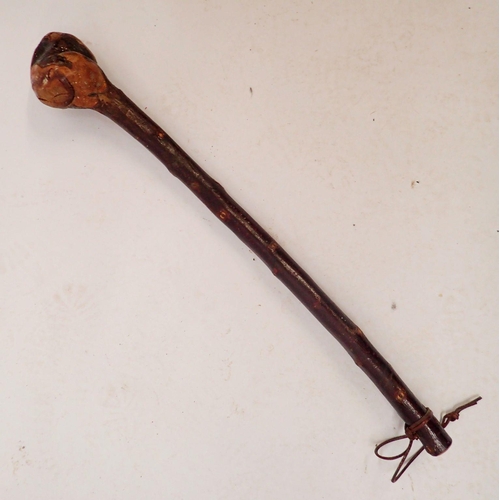 1309A - A 19th century 'Shillelagh' Irish wooden club, 73cm long