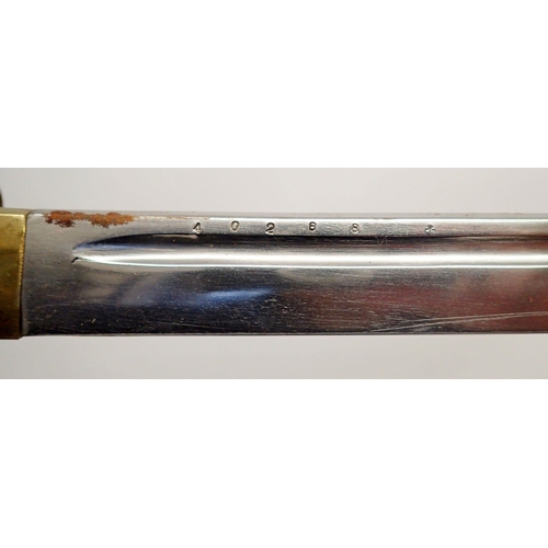 1310 - A Japanese military sword with certificate, 14/10/1946