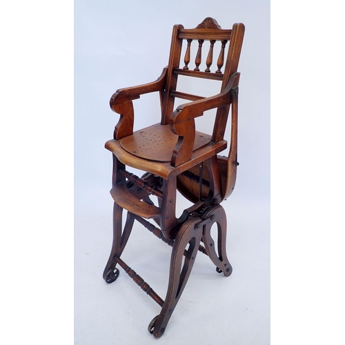 1328 - An Edwardian childs high chair