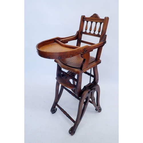 1328 - An Edwardian childs high chair