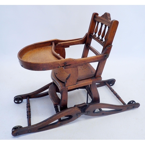 1328 - An Edwardian childs high chair