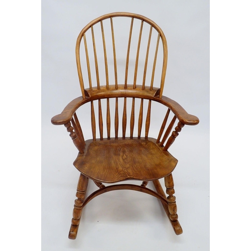 1399 - A craftsman made country style rocking chair