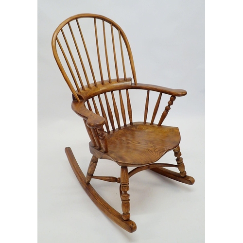 1399 - A craftsman made country style rocking chair