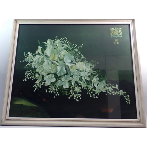 1403 - Anna Zinkeisen - vintage print of The Coronation Bouquet 1953