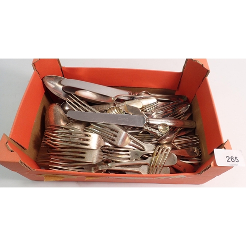 265 - Various silver plated cutlery