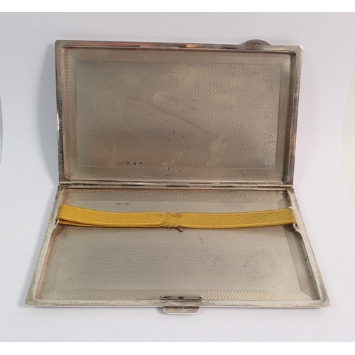 272 - A silver cigarette case, Birmingham 1939 by CET, 14 x 8.5cm, 201g