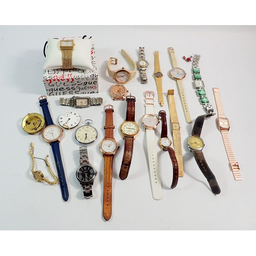 614 - A box of various watches