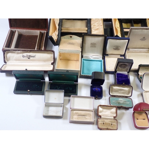 618 - A collection of over thirty jewellery, watch and other boxes including Goldsmiths & Silversmiths, Ro... 