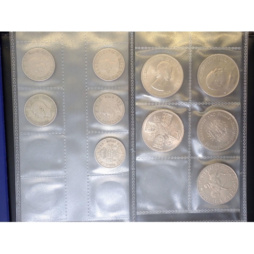 633 - Two coin albums containing numerous world coinage, mainly British decimal and pre-decimal, Cond: F-V... 