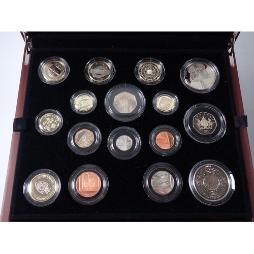 637 - A Royal Mint 2013 United Kingdom premium proof coin set in presentation box with COA