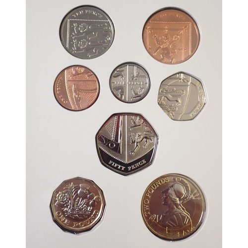 662 - The Royal Mint 2021 United Kingdom brilliant uncirculated annual coin set including the 95th birthda... 