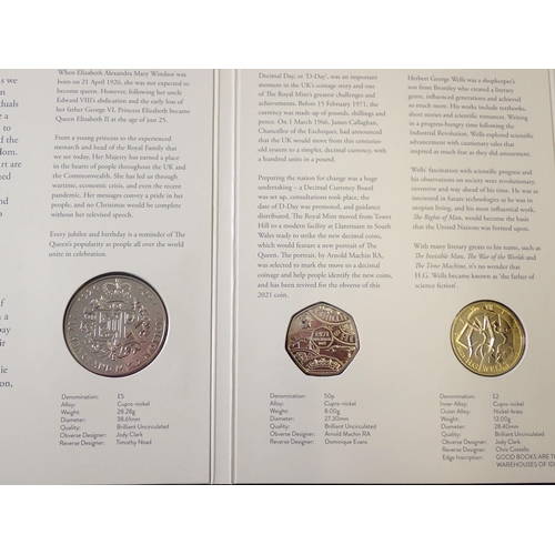 662 - The Royal Mint 2021 United Kingdom brilliant uncirculated annual coin set including the 95th birthda... 