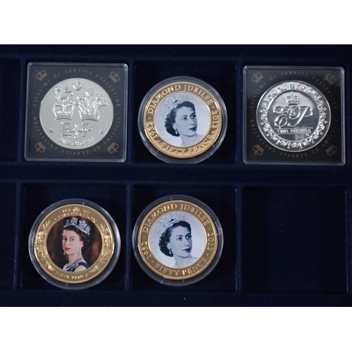 786 - A collection of 26 silver proof crown coins, Westminster Mint Elizabeth II lifetime of service colle... 