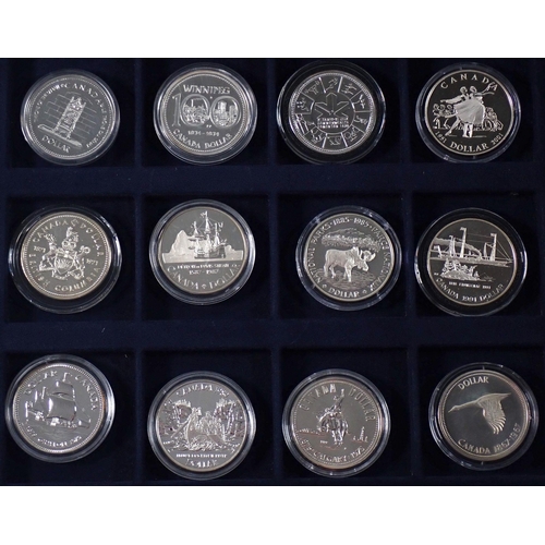 787 - A 2012 London pure silver polar bear $20 coin with COA plus a group of 13 London .500 silver one dol... 