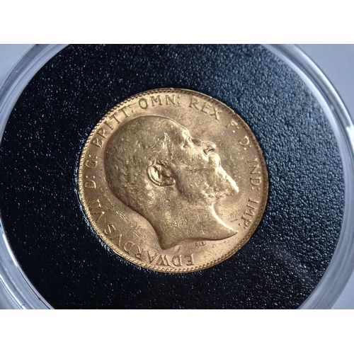 797 - An Edward VII 1910 gold sovereign