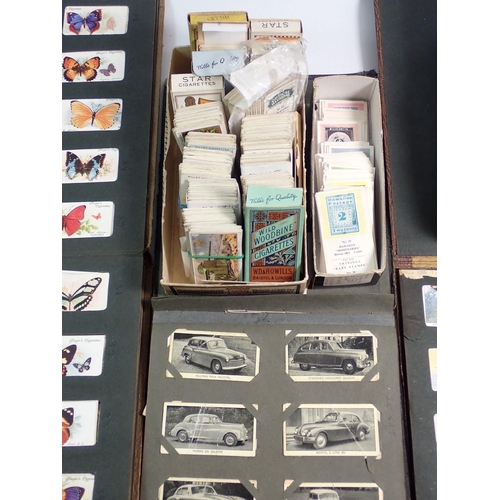 847 - A collection of cigarette cards including five albums and various part sets etc.