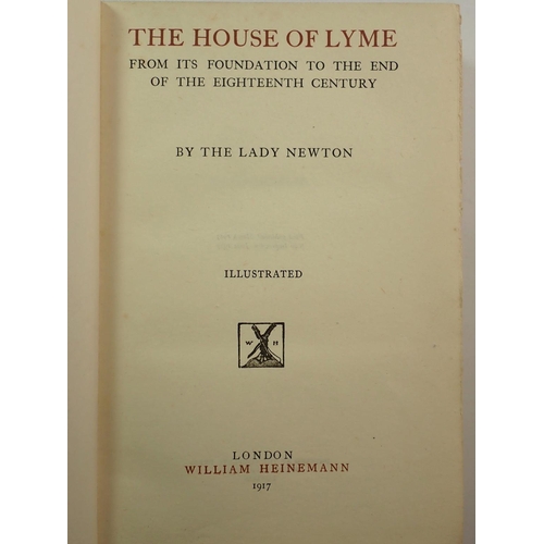 855 - The House of Lyme by Lady Newton published Heinemann 1917