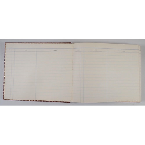 875 - An Asprey leather address book, 30.5cm wide