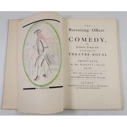 880 - The Recruiting Officer - limited edition 211/550 by George Farquhar, a comedy play, 35 x 22.5cm