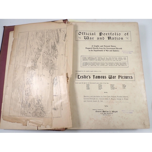 884 - Official Portfolio of War and Nation relating to the civil war in the United States which was sold b... 