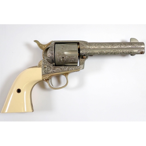 907 - A Franklin Mint John Wayne .45 Colt Commemorative replica marked PAT Sept 15 1871, July 2 72, Jan 19... 