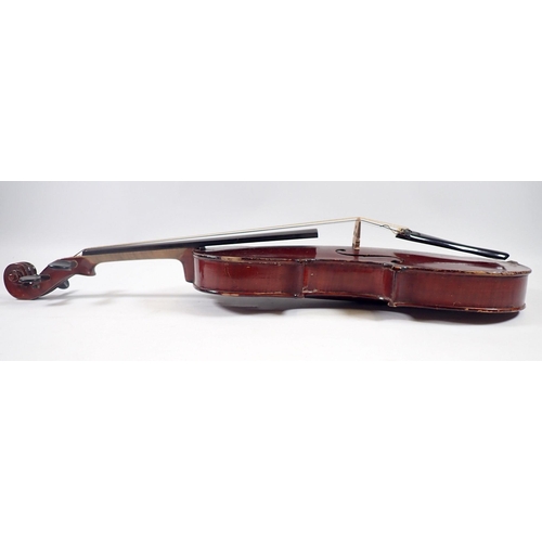 918 - A half size violin and bow in case 'The Maidstone' by Murdoch & Murdoch