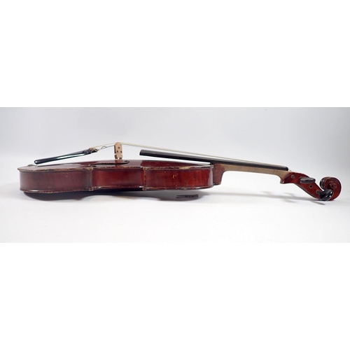 918 - A half size violin and bow in case 'The Maidstone' by Murdoch & Murdoch