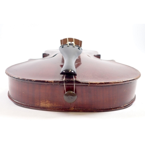 918 - A half size violin and bow in case 'The Maidstone' by Murdoch & Murdoch